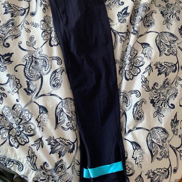 Zyia Navy Strap Deluxe Hi-Rise 7/8 24" - Picture 1 of 4